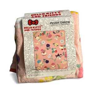 Bioworld Hello Kitty & Friends
Plush Throw Blanket 45x60
Pink Floral Sanrio New